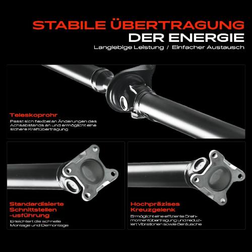 1x Kardanwelle Gelenkwelle Hinterachse für Mercedes-Benz Vito Bus W639 Vito/Mixto Kasten 2003-2014 Bild 1x Kardanwelle Gelenkwelle Hinterachse für Mercedes-Benz Vito Bus W639 Vito/Mixto Kasten 2003-2014