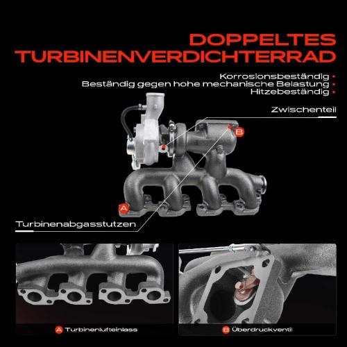 Frankberg 1x Turbolader Abgaskrümmer Einheit für Ford Transit Bus FB FC FD FS FZ Transit Kasten Pritsche/Fahrgestell FM Bild Frankberg 1x Turbolader Abgaskrümmer Einheit für Ford Transit Bus FB FC FD FS FZ Transit Kasten Pritsche/Fahrgestell FM