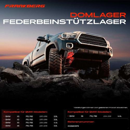 1x Domlager Federbeinstütz lager für BMW X5 F15 F85 X6 F16 F86 2013-2019 Bild 1x Domlager Federbeinstütz lager für BMW X5 F15 F85 X6 F16 F86 2013-2019