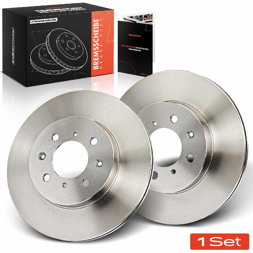 Frankberg 2x Bremsscheiben Vorderachse für Honda Civic IV Hatchback Stufenheck V Coupe Bj ab 1987