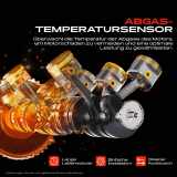 1x Abgastemperatursensor für Alfa Romeo 147 GT 937 Fiat 500L 351 0.9L-2.0L