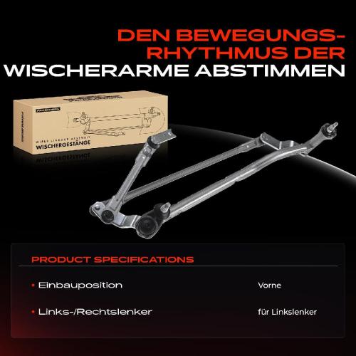 Frankberg 1x Wischergestänge Vorne für VW Caddy III 2K 2C Touran 1T1 1T2 Bild Frankberg 1x Wischergestänge Vorne für VW Caddy III 2K 2C Touran 1T1 1T2