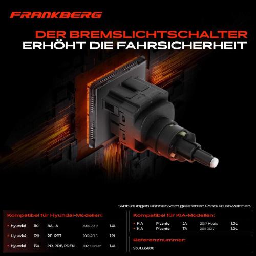 1x Bremslichtschalter für Hyundai i10 i20 i30 KIA Picanto JA TA 1.0L Bild 1x Bremslichtschalter für Hyundai i10 i20 i30 KIA Picanto JA TA 1.0L