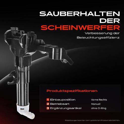 1x Scheinwerferreinigung Waschwasserdüse Vorne Rechts für Toyota RAV 4 A3 2005-2013 Bild 1x Scheinwerferreinigung Waschwasserdüse Vorne Rechts für Toyota RAV 4 A3 2005-2013