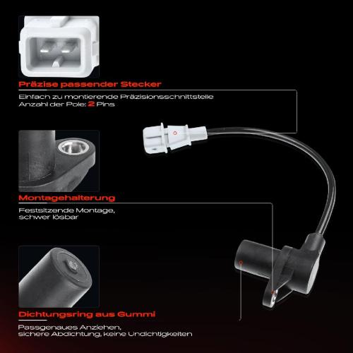 1x Kurbelwellensensor Impulsgeber für KIA Carens II FJ Sephia FA Shuma II FB 1.6L Bild 1x Kurbelwellensensor Impulsgeber für KIA Carens II FJ Sephia FA Shuma II FB 1.6L