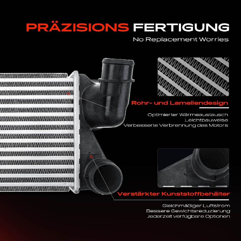 1x Ladeluftkühler Turbokühler für Fiat Idea Van Lancia Musa 350 2004-2012 1.6L 1.9L