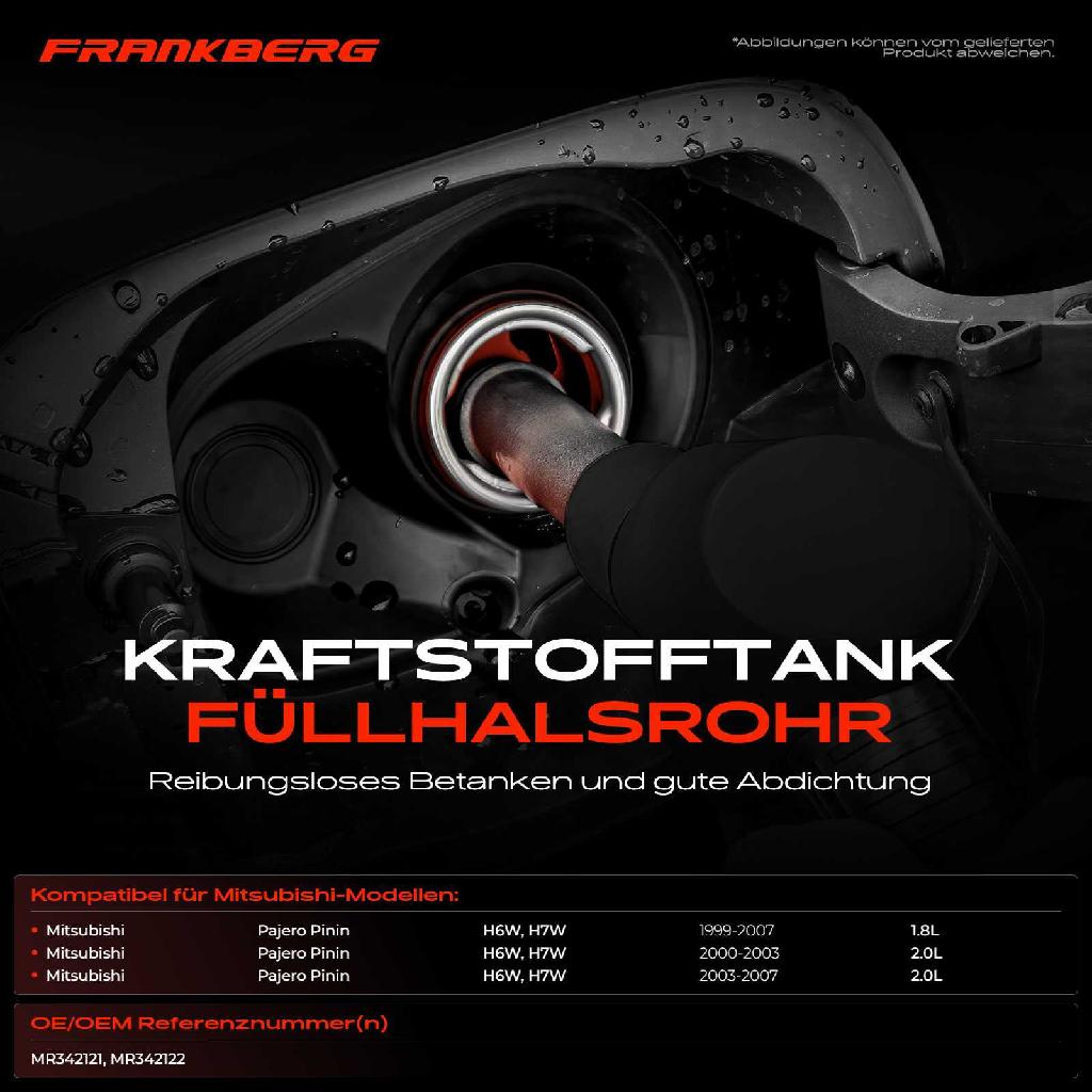 1x Kraftstoffeinfüllrohr Einfüllstutzen für Mitsubishi Pajero Pinin 1999-2007