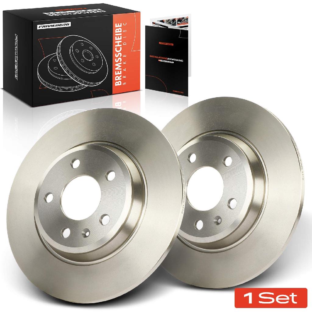 Frankberg 2x Bremsscheiben Hinterachse für Audi A4 Allroad Avant A5 Cabriolet Sportback A6 A7 Q5 2007-2018
