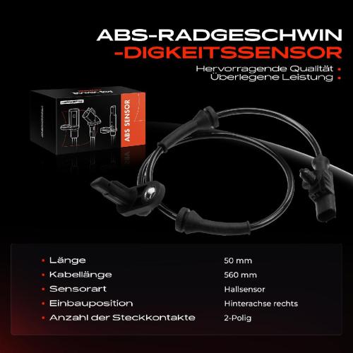 Frankberg 1x ABS Sensor Hinterachse rechts für Nissan Micra C III Note 1.4L 1.6L 1.0L 1.2L 1.5L 2003-2012 Bild Frankberg 1x ABS Sensor Hinterachse rechts für Nissan Micra C III Note 1.4L 1.6L 1.0L 1.2L 1.5L 2003-2012