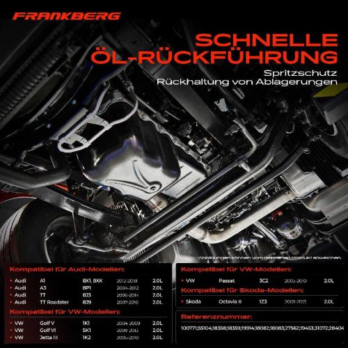 Frankberg 1x lwanne Motor lwanne f r VW Golf 5 6 Audi A3 8P Seat Altea 5P Skoda Bild Frankberg 1x lwanne Motor lwanne f r VW Golf 5 6 Audi A3 8P Seat Altea 5P Skoda