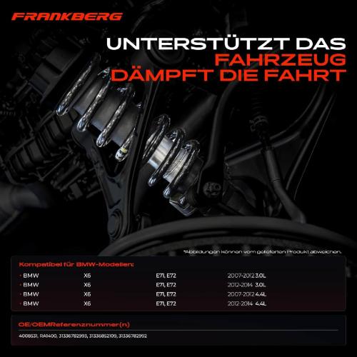 2x Fahrwerksfeder Vorderachse für BMW X6 E71 E72 3.0L 4.4L 2007-2014 Bild 2x Fahrwerksfeder Vorderachse für BMW X6 E71 E72 3.0L 4.4L 2007-2014