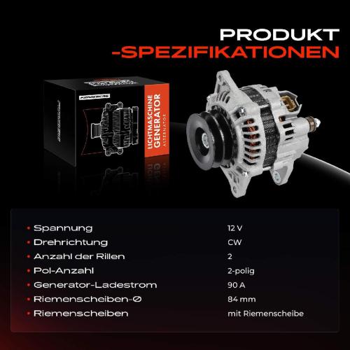 Frankberg 1x Lichtmaschine Generator für Ford Ranger Mazda B-Serie 323 626 V Premacy MPV Bild Frankberg 1x Lichtmaschine Generator für Ford Ranger Mazda B-Serie 323 626 V Premacy MPV