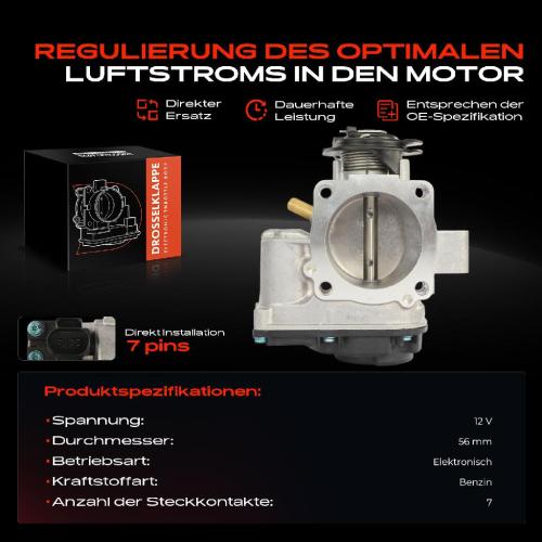 Frankberg 1x Drosselklappe Drosselklappenstutzen für VW Golf III Cabriolet 1H1 1E7 2.0L Bild Frankberg 1x Drosselklappe Drosselklappenstutzen für VW Golf III Cabriolet 1H1 1E7 2.0L