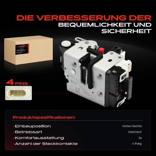 1x Türschloss Hinten Rechts für Jeep Wrangler III JK 2.8L 3.6L 3.8L Bj ab 2007 Bild 1x Türschloss Hinten Rechts für Jeep Wrangler III JK 2.8L 3.6L 3.8L Bj ab 2007