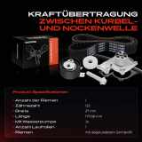 1x Zahnriemensatz Zahnriemen Wasserpumpe für Renault Twingo II Scénic Megane Clio