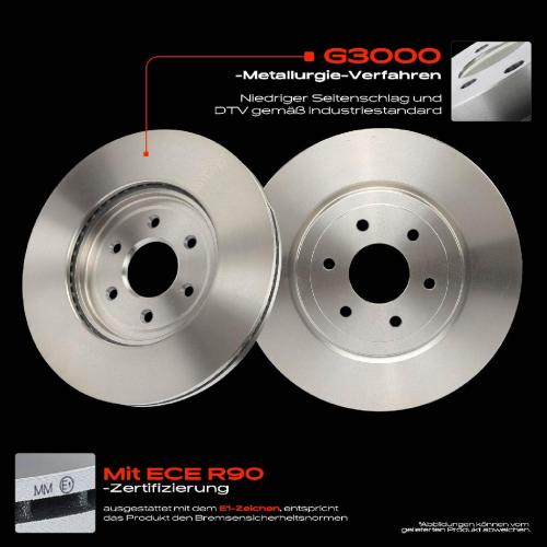 2x Bremsscheiben Vorderachse für Nissan NP300 Navara Pritsche/Fahrgestell Pathfinder III Bj ab 2005 Bild 2x Bremsscheiben Vorderachse für Nissan NP300 Navara Pritsche/Fahrgestell Pathfinder III Bj ab 2005