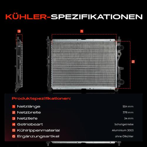 1x Kühler Wasserkühler Motorkühler für Fiat Coupe 175 Lancia Dedra 835 1988-1999 Bild 1x Kühler Wasserkühler Motorkühler für Fiat Coupe 175 Lancia Dedra 835 1988-1999