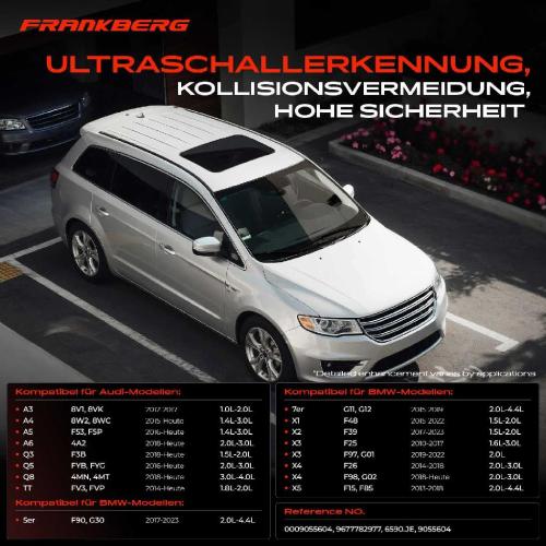 Frankberg 1x Parksensor PDC Sensor Vorne für Audi A3 A4 A5 A6 Q3 BMW 2 5er X3 X5 Bild Frankberg 1x Parksensor PDC Sensor Vorne für Audi A3 A4 A5 A6 Q3 BMW 2 5er X3 X5