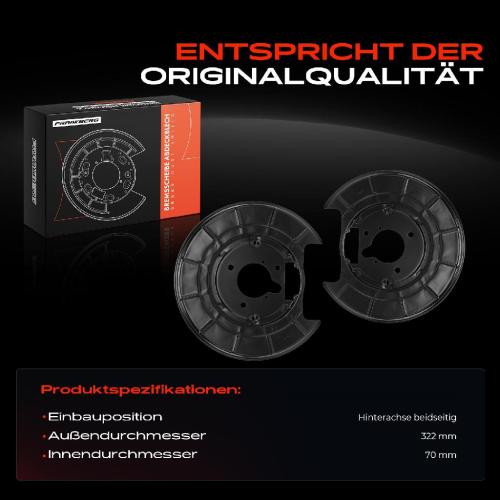 2x Ankerblech Bremsscheibe Hinterachse Beidseitig für Peugeot 406 Break 8E/F 8B 1995-2004 Bild 2x Ankerblech Bremsscheibe Hinterachse Beidseitig für Peugeot 406 Break 8E/F 8B 1995-2004