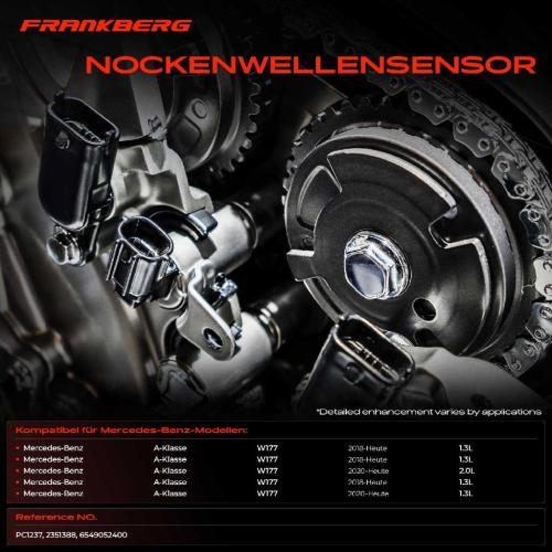 1x Nockenwellenposition Sensor für Mercedes-Benz A-Klasse W177 V177 C-Klasse W205 CLA Bild 1x Nockenwellenposition Sensor für Mercedes-Benz A-Klasse W177 V177 C-Klasse W205 CLA