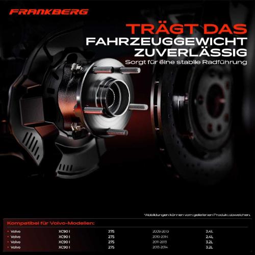 2x Radnabe Radlagersatz Hinten für Volvo XC90 I 275 2.4L 3.2L 2009-2014 Bild 2x Radnabe Radlagersatz Hinten für Volvo XC90 I 275 2.4L 3.2L 2009-2014