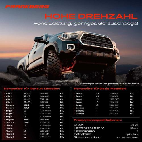 1x Servopumpe hydraulisch für Dacia Duster Logan Sandero Renault Clio II Bild 1x Servopumpe hydraulisch für Dacia Duster Logan Sandero Renault Clio II