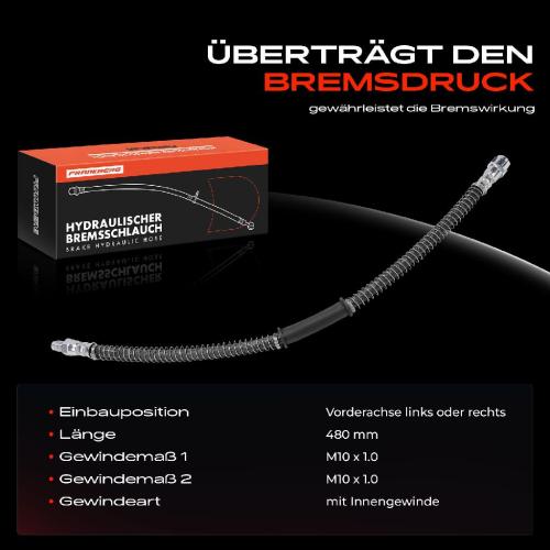 Frankberg 1x Bremsschlauch Bremsschläuche Vorderachse Links oder Rechts für Mercedes-Benz S-Klasse CLS E-Klasse W222 V222 X222 AMG Bild Frankberg 1x Bremsschlauch Bremsschläuche Vorderachse Links oder Rechts für Mercedes-Benz S-Klasse CLS E-Klasse W222 V222 X222 AMG