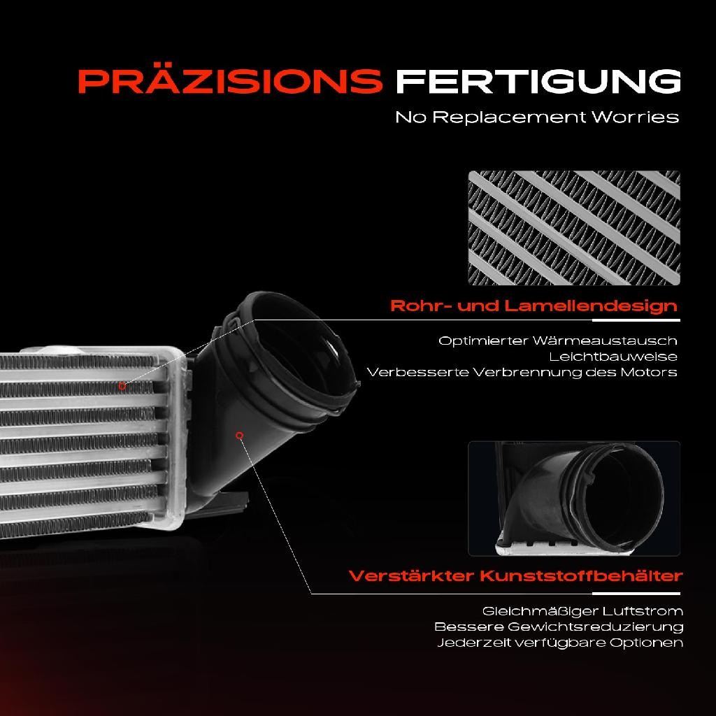 1x Ladeluftkühler Turbokühler für BMW 1er E81 E87 E88 3er E90 E91 E92 E93 X1 2.0L