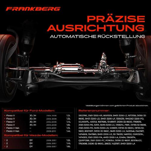 1x Lenkgetriebe Servolenkgetriebe für Ford Fiesta V JD JH Mazda 2 DY 1.2L-1.6L Bild 1x Lenkgetriebe Servolenkgetriebe für Ford Fiesta V JD JH Mazda 2 DY 1.2L-1.6L