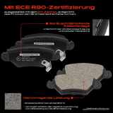 4x Bremsbeläge Hinterachse für Opel Astra G Cabriolet Caravan CC Coupe Kasten/Kombi Klasseic