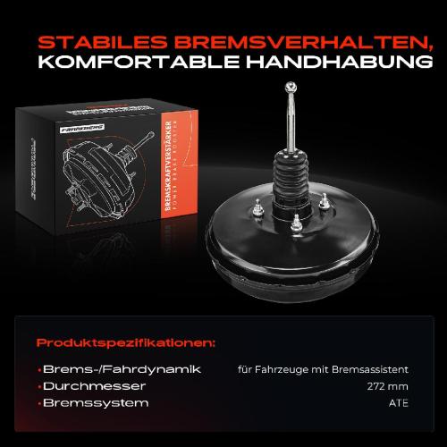 1x Bremskraftverstärker für VW Golf IV 1J Audi A3 8L TT 8N Seat Skoda Bild 1x Bremskraftverstärker für VW Golf IV 1J Audi A3 8L TT 8N Seat Skoda