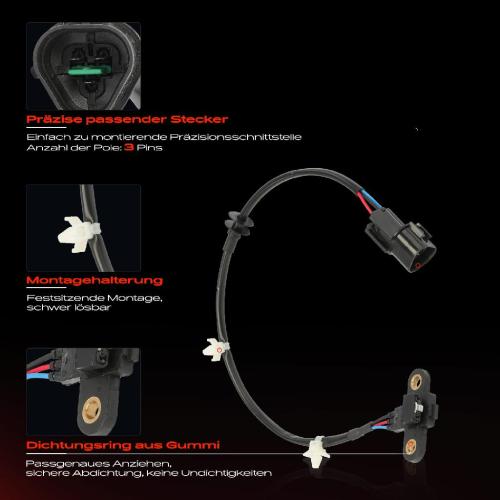 1x Kurbelwellensensor Impulsgeber für Mitsubishi Galant III E1 A 1995-1998 2.4L Bild 1x Kurbelwellensensor Impulsgeber für Mitsubishi Galant III E1 A 1995-1998 2.4L