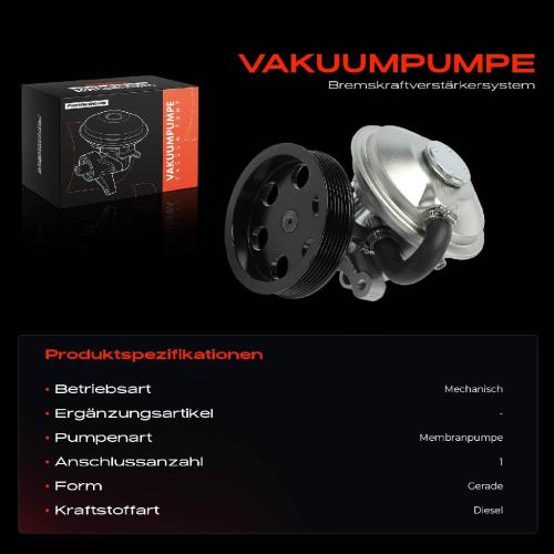 1x Unterdruckpumpe für Citroën Jumper Bus Fiat Ducato Bus Peugeot Boxer Bild 1x Unterdruckpumpe für Citroën Jumper Bus Fiat Ducato Bus Peugeot Boxer