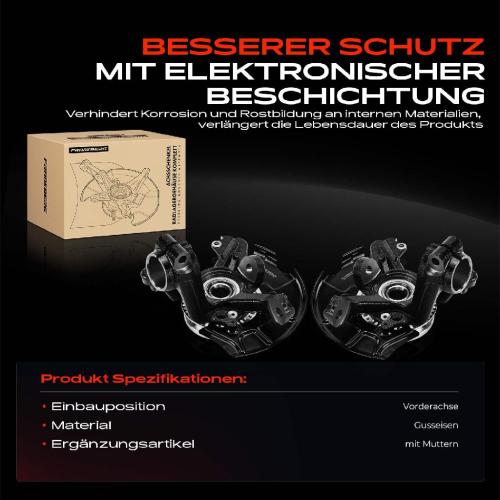 2x Achsschenkel Radlagergehäuse Komplett Vorderachse für VW Golf IV Audi A3 8L1 Skoda Octavia I Seat Bild 2x Achsschenkel Radlagergehäuse Komplett Vorderachse für VW Golf IV Audi A3 8L1 Skoda Octavia I Seat