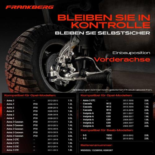 2x Traggelenk Vorderachse für Opel Astra J Caravan GTC Kasten/Kombi Kasten/Schrägheck Stufenheck Bild 2x Traggelenk Vorderachse für Opel Astra J Caravan GTC Kasten/Kombi Kasten/Schrägheck Stufenheck