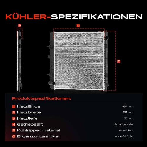 1x Kühler Wasserkühler Motorkühler für Land Rover Range Rover II P38A 1994-2002 Bild 1x Kühler Wasserkühler Motorkühler für Land Rover Range Rover II P38A 1994-2002