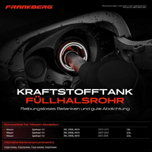 1x Kraftstoffeinfüllrohr Einfüllstutzen für Nissan Qashqai I J10 2007-2013 Bild 1x Kraftstoffeinfüllrohr Einfüllstutzen für Nissan Qashqai I J10 2007-2013