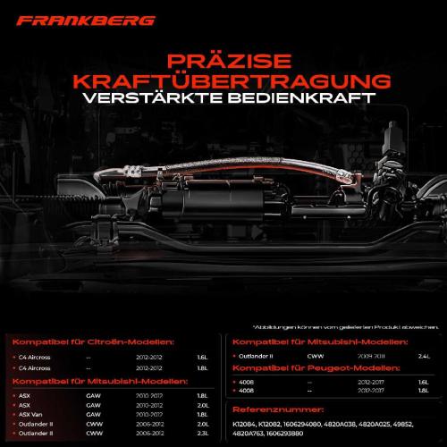 2x Seilzug Feststellbremse Hinterachse beidseitig für Citroën C4 Mitsubishi ASX Peugeot 4008 Bild 2x Seilzug Feststellbremse Hinterachse beidseitig für Citroën C4 Mitsubishi ASX Peugeot 4008