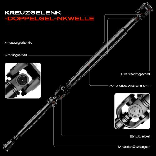 1x Kardanwelle Gelenkwelle Hinterachse für Audi A4 Avant 1.8L 1.9L 2.4L 2.5L 2.6L 2.8L 1995-2001 Bild 1x Kardanwelle Gelenkwelle Hinterachse für Audi A4 Avant 1.8L 1.9L 2.4L 2.5L 2.6L 2.8L 1995-2001