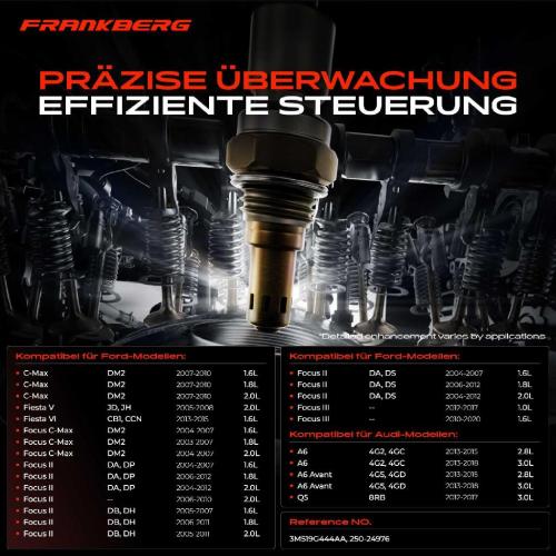 Frankberg 1x Lambdasonde Diagnosesonde Nach Katalysator für Ford Volvo C-Max Focus II C30 S40 II V50 2003-2012 Bild Frankberg 1x Lambdasonde Diagnosesonde Nach Katalysator für Ford Volvo C-Max Focus II C30 S40 II V50 2003-2012