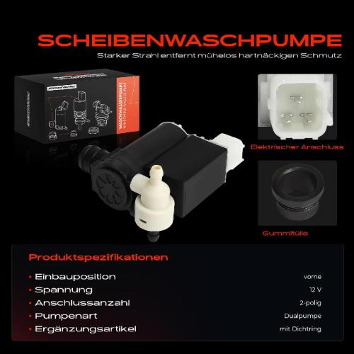 1x Waschwasserpumpe Scheibenreinigung Vorne für KIA Cee'D Hyundai Accent II Bild 1x Waschwasserpumpe Scheibenreinigung Vorne für KIA Cee'D Hyundai Accent II