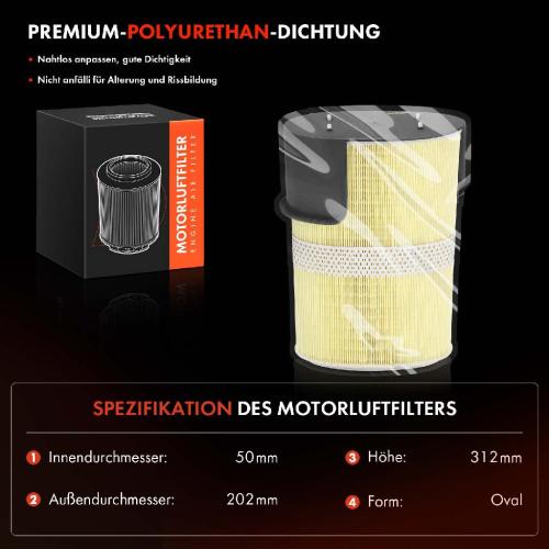 1x Luftfilter Filtereinsatz für Porsche Cayman 987 Boxster 987 2.7-3.4L 2004-2013 Bild 1x Luftfilter Filtereinsatz für Porsche Cayman 987 Boxster 987 2.7-3.4L 2004-2013