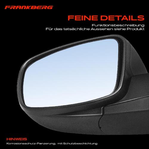 Frankberg 1x Außenspiegel Links für Hyundai i10 PA 1.1L 1.2L 2007-2010 Bild Frankberg 1x Außenspiegel Links für Hyundai i10 PA 1.1L 1.2L 2007-2010