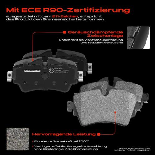 4x Bremsbeläge Vorderachse für BMW 2 Active Tourer F45 F46 F39 MINI F55 F56 F57 F54 2013-2025 Bild 4x Bremsbeläge Vorderachse für BMW 2 Active Tourer F45 F46 F39 MINI F55 F56 F57 F54 2013-2025