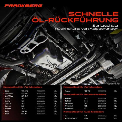 Frankberg 1x Ölwanne Motorölwanne für VW Golf Jttta III Polo Passat Audi A3 Skoda Octavia 1.4L 1.6L Bild Frankberg 1x Ölwanne Motorölwanne für VW Golf Jttta III Polo Passat Audi A3 Skoda Octavia 1.4L 1.6L