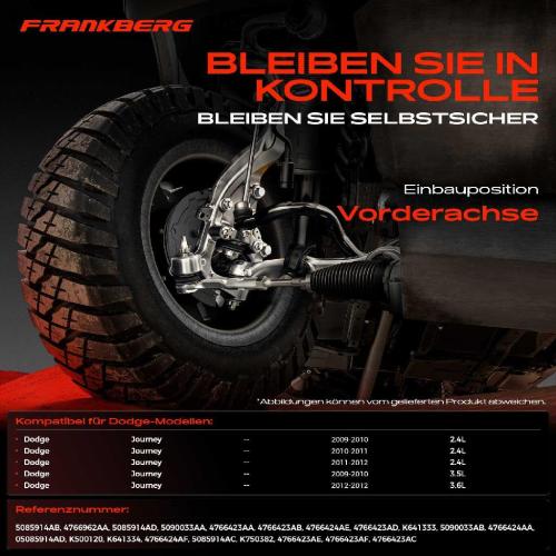 1x Querlenker Satz Vorderachse für Dodge Journey 2.4L 3.5L 3.6L 2009-2012 Bild 1x Querlenker Satz Vorderachse für Dodge Journey 2.4L 3.5L 3.6L 2009-2012