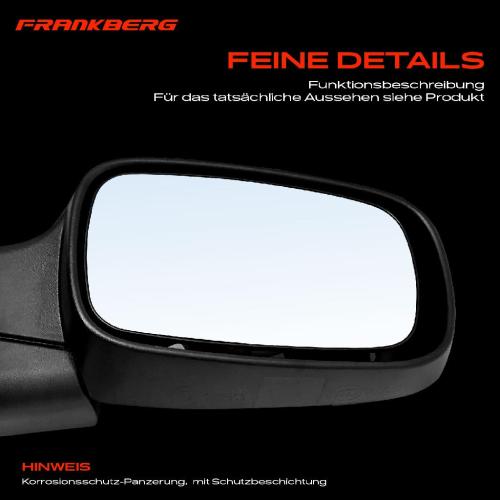 Frankberg 1x Außenspiegel Rechts für Renault Clio III Grandtour BR0/1 CR0/1 KR0/1 2005-2014 Bild Frankberg 1x Außenspiegel Rechts für Renault Clio III Grandtour BR0/1 CR0/1 KR0/1 2005-2014