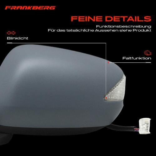 1x Außenspiegel Links für Honda Jazz III GE GG GP ZA 1.2L 1.3L 1.5L 2007-2015 Bild 1x Außenspiegel Links für Honda Jazz III GE GG GP ZA 1.2L 1.3L 1.5L 2007-2015