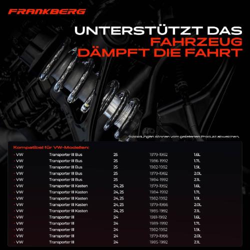 Frankberg 2x Fahrwerksfeder Hinterachse f r VW Transporter III 24 25 1.6-2.1L 1979-1982 Bild Frankberg 2x Fahrwerksfeder Hinterachse f r VW Transporter III 24 25 1.6-2.1L 1979-1982