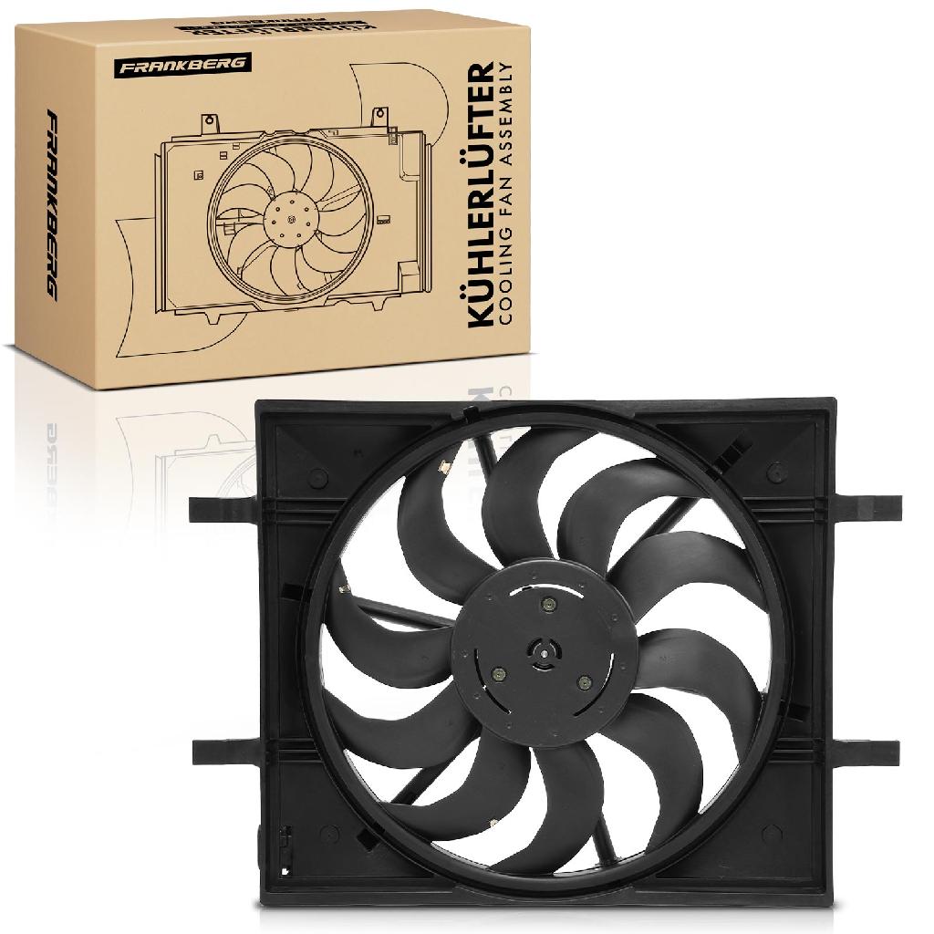 Frankberg 1x Motorkühller Einfachlüfter mit Kühlerlüfterrahmen VW ID3 ID4 E21 2021-2024